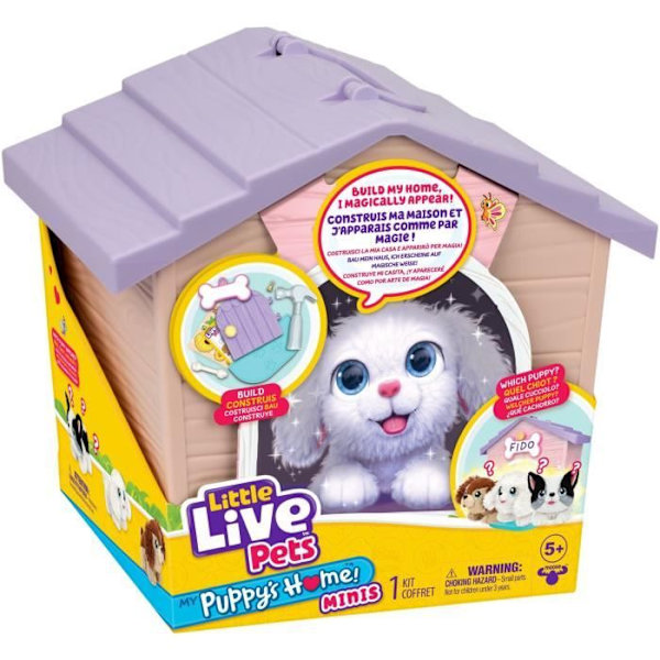Niche overraskelse - Moose Toys - Rosa hund - Tilfældig model - Inkluderer tilbehør - 5 år og op Vit