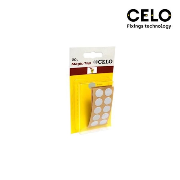 Cache-vis klæbrige - CELO - MTAP - Æske med 10 blister - Diameter 13 mm - PVC modstandsdygtig over for fugt Grå