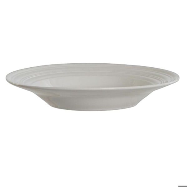 Djuptallrik - DKD Home Decor - Set om 4 - Porslin - Vit - Ej mikrovågssäker Vit