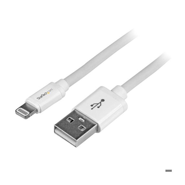 Lightning-kaapeli USB:lle - StarTech.com - USBLT2MW - 2 m - Valkoinen - Synkronointi ja lataus