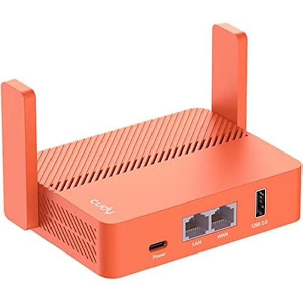 Kantava Wi-Fi-reititin - CUDY - AC1200 - Monen VPN:n tuki - 2 Ethernet-porttia - 867 Mbps Oranssi