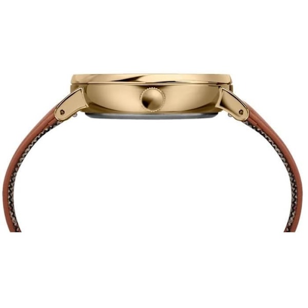 Ur - Timex - Fairfield - 41 mm - Brunt læder - Kvarts - Vandtæt Brun, guld, creme