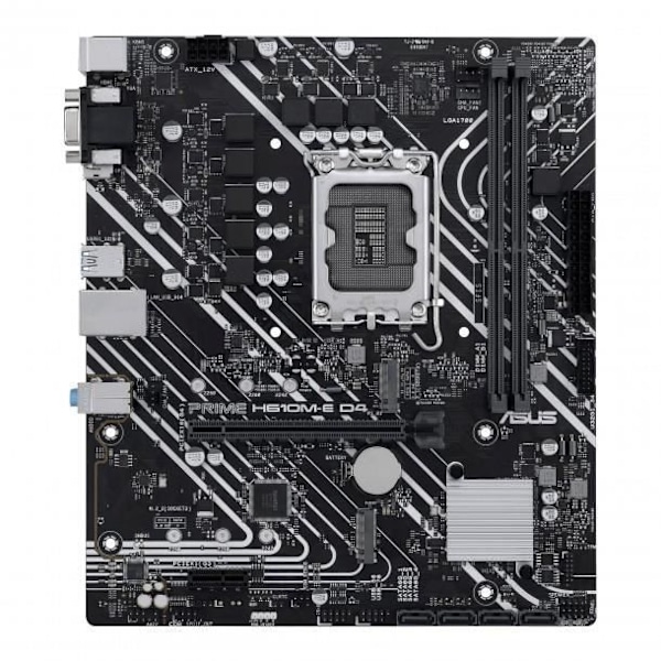 Emolevy - Asus - PRIME H610M-E D4-CSM - Micro ATX - Socket LGA1200 - 64 Go RAM