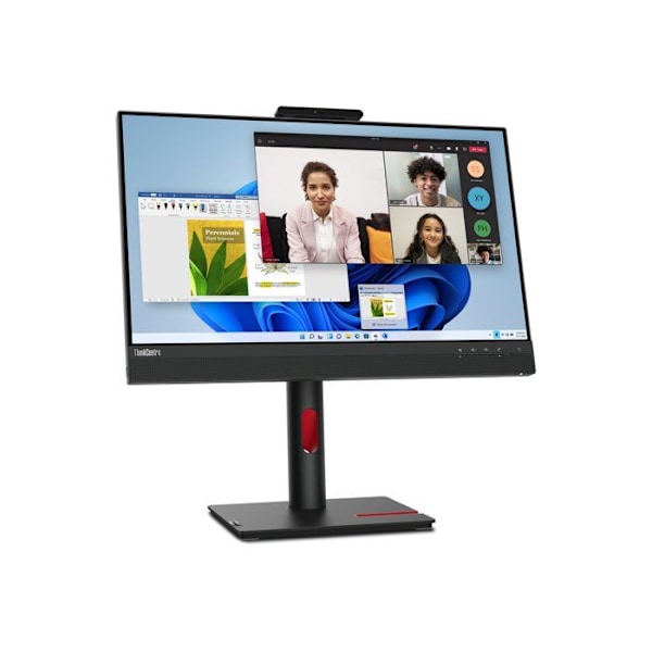 Lenovo ThinkCentre Tiny-In-One 24 LED-skærm 60,5 cm (23,8") 1920 x 1080 pixels Full HD Touchscreen Sort