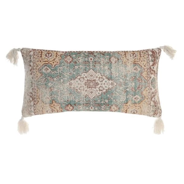 kudde 60 x 10 x 30 cm beige blå arabisk lugg