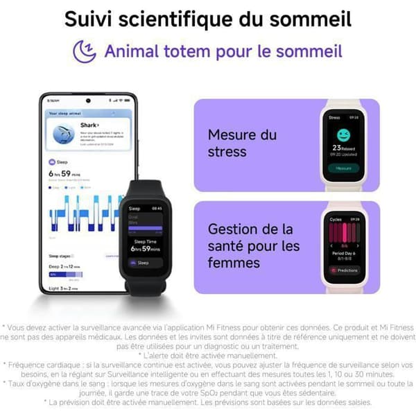 XIAOMI Smart Band 9 Active Vert - Smartklocka - AMOLED-skärm - 21 dagars batteritid - Pulsmätare