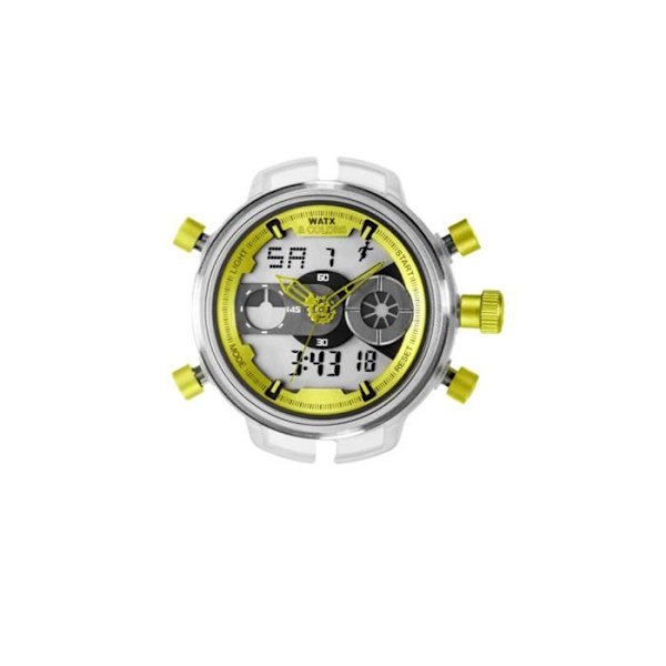 Ur - WATX&COLORS - XXL ROCK RWA2703R - Quartz - Analog - Sport Grå, gul
