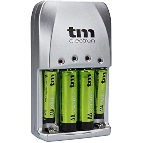 Batterioplader - TM ELECTRON - R03/R6 - Genopladelig