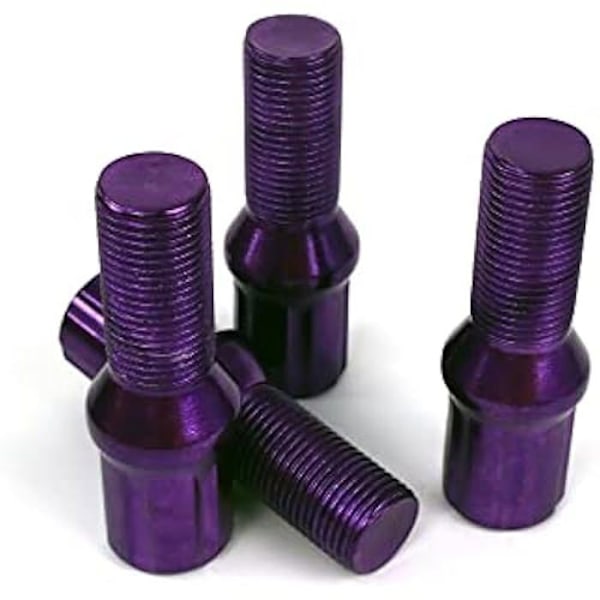 Hjulbolte - OMP - Sæt 20 - M14X1,5 - Længde 27 mm - Lilla farve lila