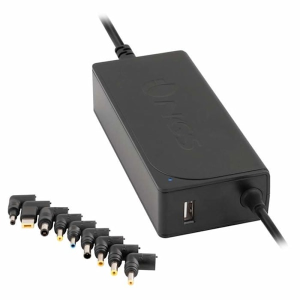 NGS W-70W Strömadapter - 24 W - För bärbar dator - Svart