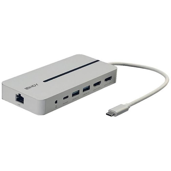 USB-C dockingstation - LINDY - 43360 - Universal - Premium - Kompatibel med PC og MacBook M1/M2