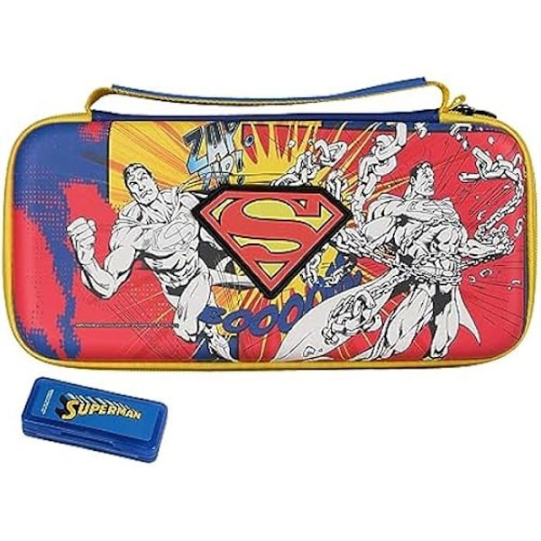 Officiellt licensierad DC FRTEC bär- och förvaringsväska för Nintendo Switch, OLED och Lite - Superman