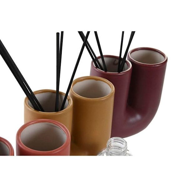 "Désodorisant vase urbaine DKD Home Decor (x3)" in Swedish is "Doftspray urbant kruka DKD Home Decor (x3)" violett/senap/jordbruk