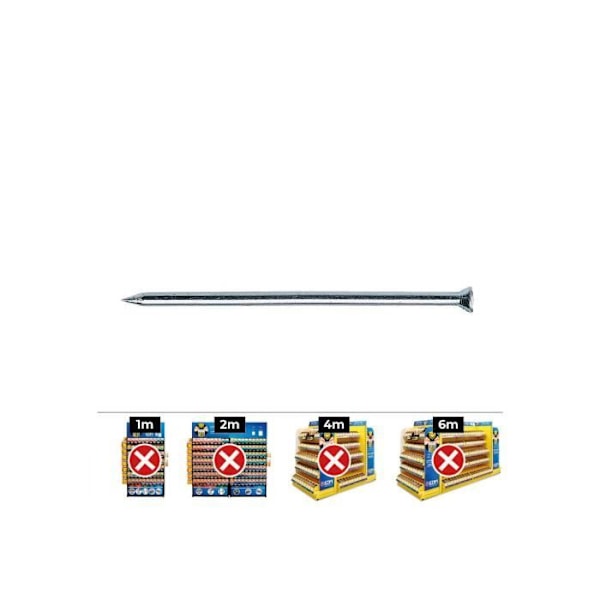 Pointe - Celo - CP 3.4 x 40 mm - Lot de 100 - Zink - Hvid