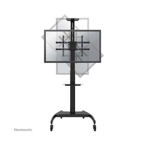 MOBILT PLATSKÄRM GOLVSTÄLL (HÖJD: 130-162 CM) 0,000000 Svart