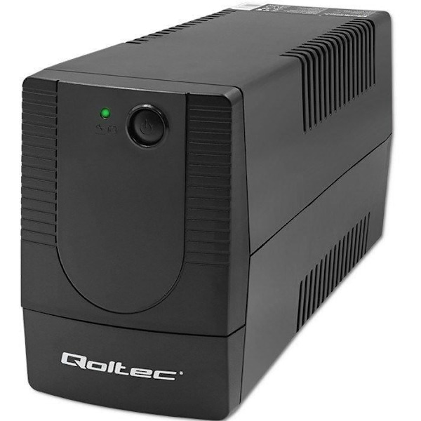 Qoltec Udenafbrydelsesforsyning Line Interactive Monolithe 1000VA 600W - 53774 Sort
