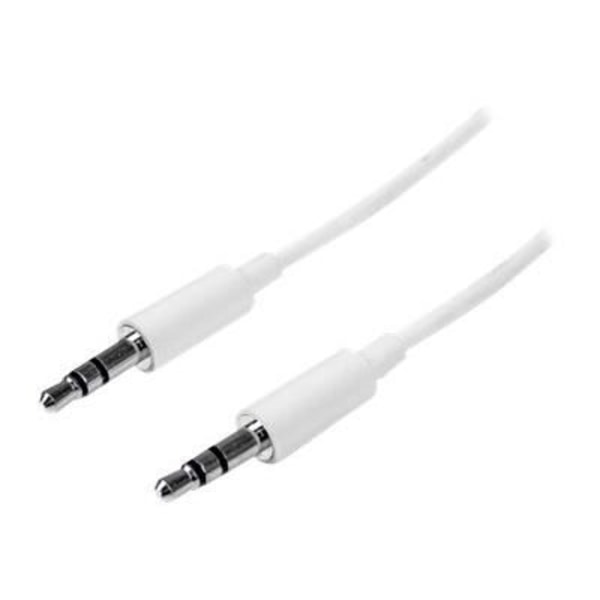 Mini-Jack 3,5 mm ohut stereoäänikaapeli - STARTECH - 1 m - valkoinen