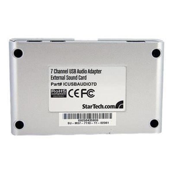 USB 7.1 lydadapter med digital lyd - USB 7.1 lydadapter - eksternt lydkort med SPDIF digital lyd