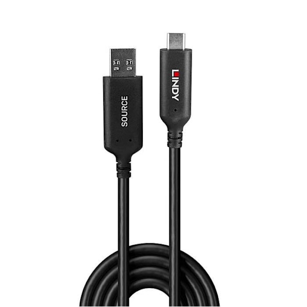 LINDY USB 3.2 Gen1 Type A till Type C hybridkabel 5Gbps - 10m