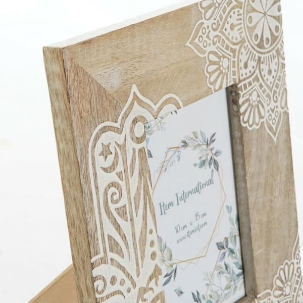 valokuvakehys 20 x 2 x 25,5 cm ruskea Intian mangopuu - Väri: RUSKEA