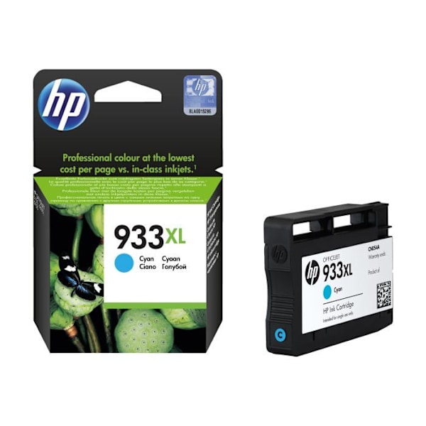 HP 933XL original cyan blækpatron med høj ydelse (CN054AE)