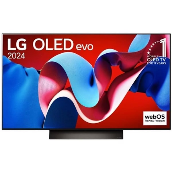 OLED TV - LG - OLED55C4 evo - 139 cm - 4K UHD - Smart TV med HDR Sort