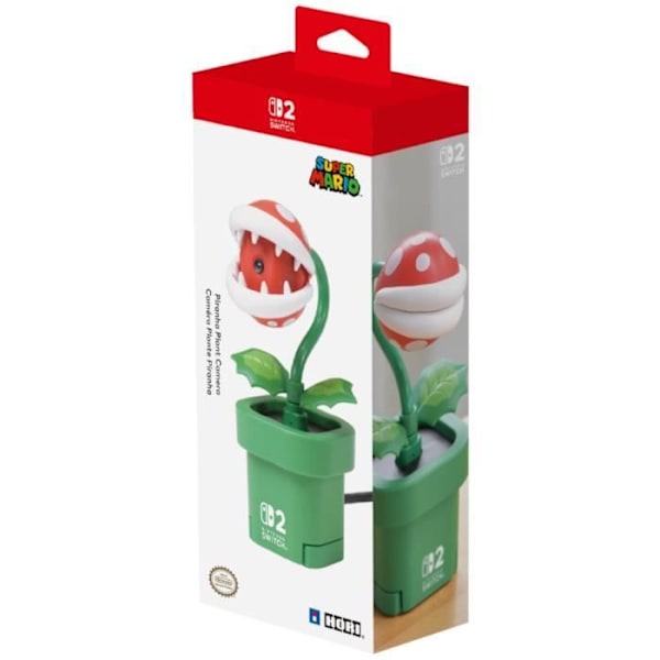Caméra Plante Piranha HORI för Nintendo Switch 2 Röd, Vit & Grön