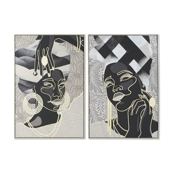 ramme 84 x 4,5 x 123 cm Afrikansk tropisk (2 enheder)