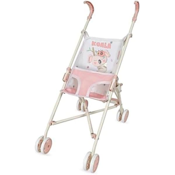 Dockvagn för dockor - DeCuevas - Koala 90079 - Fällbar - Rosa - För barn från 3 år