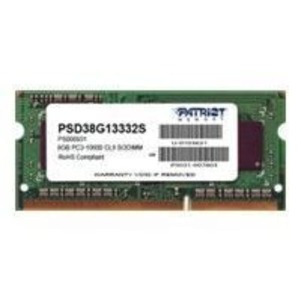 RAM-hukommelse - PATRIOT - Signature Line - 8 GB - SO DIMM - DDR3 - 1333 MHz