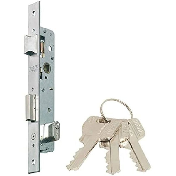Lås - MCM - M55248 - Krom - Cylinder - Med nøgle Krom