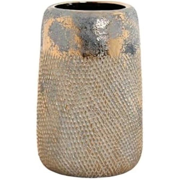 Maljakko - HOME ESPRIT - Kaksivärinen kivitavara - Moderni - Vanhentunut viimeistely - 17 x 17 x 26 cm Flerfärgad