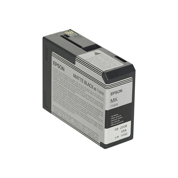EPSON Pakke med 1 patron T5808 - Mat Sort - Standard 80ml