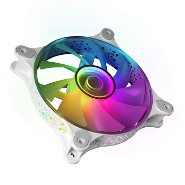 Sæt med 3 Mars Gaming MF-3D RGB fans - 12 cm (hvid)