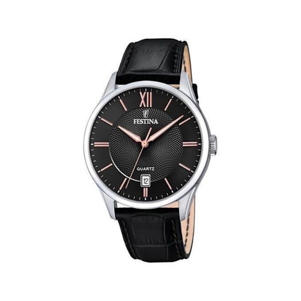 Ur - Festina - F20426-6 - Sølv - Sort - Vandmodstand 5 ATM Silver, Svart