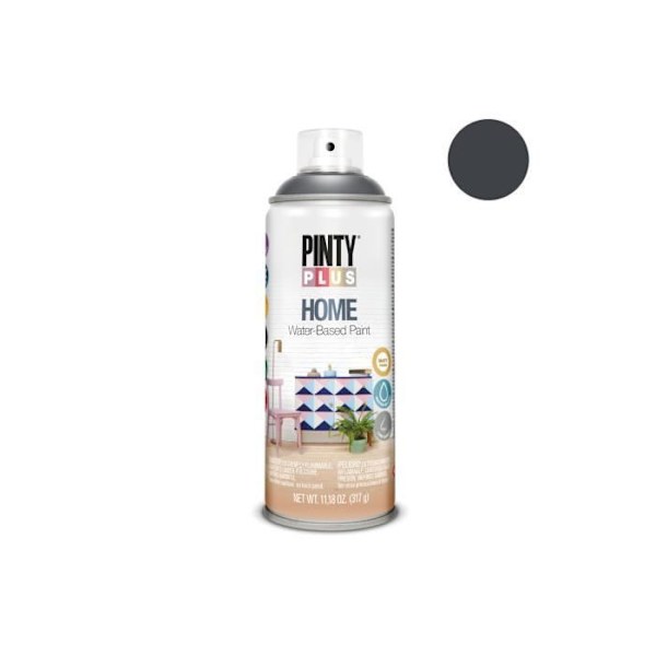 Sprayfärg - GENERISK - Pintyplus Home - Svart - Yta upp till 3m² - Vattenbaserad harts Svart