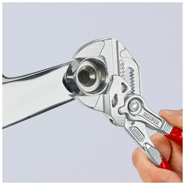 Beklædt multigrip-nøgletang kapacitet 40 mm længde 180 mm - KNIPEX - 8603180 Grå