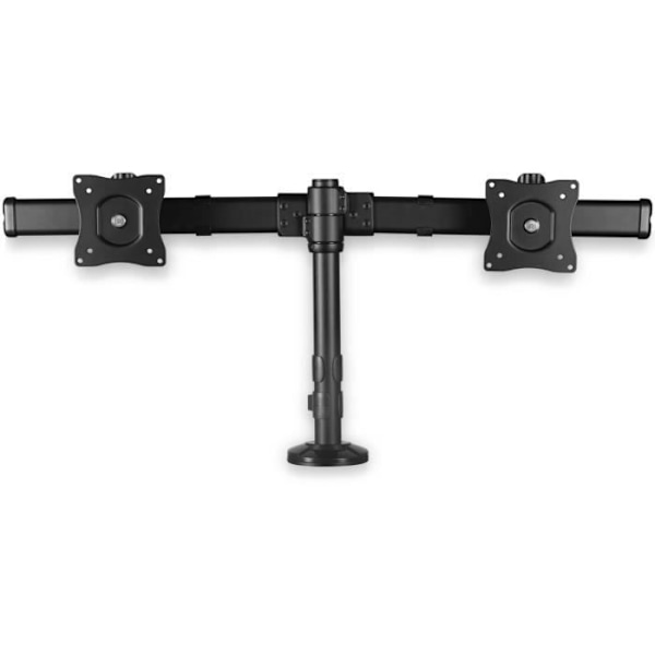 Arm til pc-skærm med to skærme med skrivebordsmontering - STARTECH.COM - ARMBARDUOG - VESA-støtte 13-27 tommer - Sort Sort
