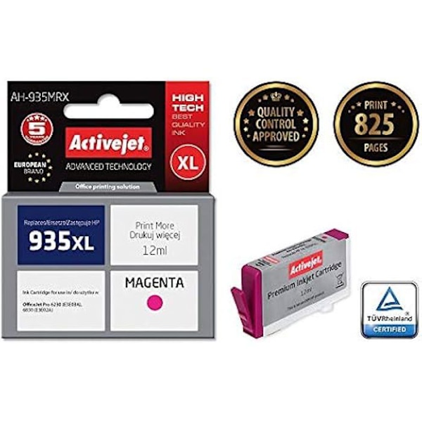 Activejet AH-935MRX mustekasetti 1 kpl Yhteensopiva Korkea tuottavuus (XL) Magenta
