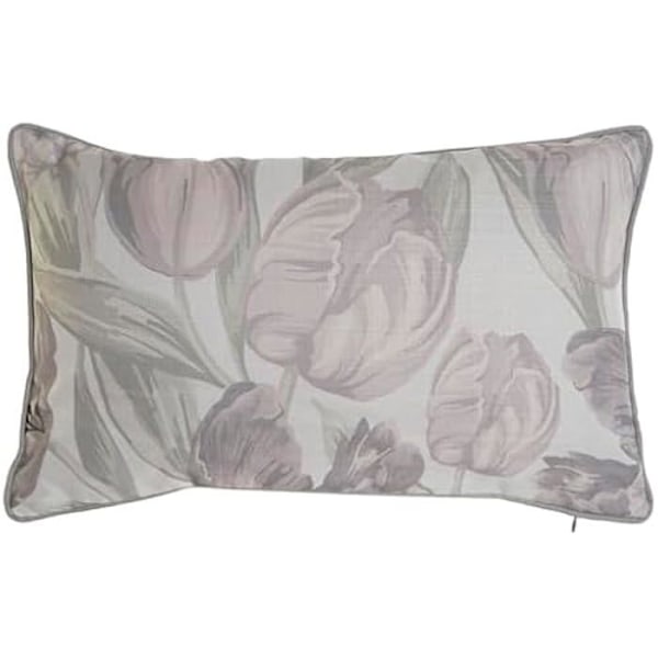 Pude - HOME ESPRIT - Tulipan - Flerfarvet - 50 x 10 x 30 cm - Rektangulær Flerfärgad