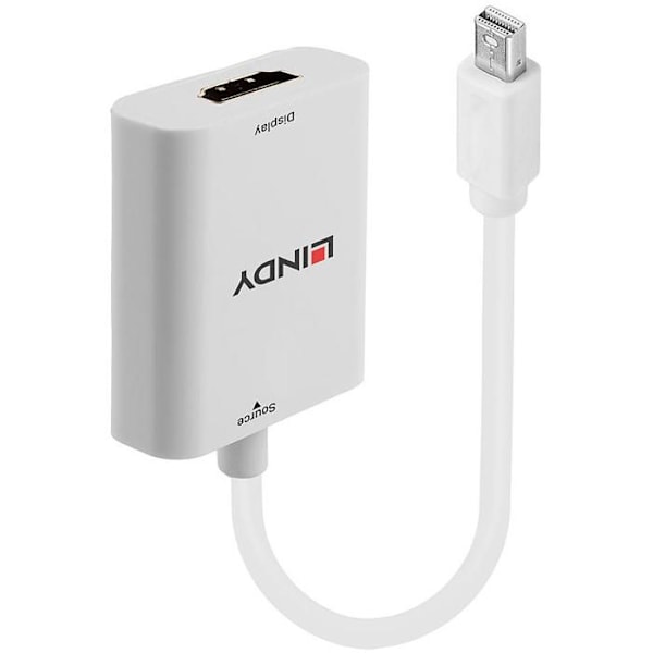 Videoadapter - Lindy - Mini-DisplayPort til HDMI - 4K 60Hz - HDCP - Sort