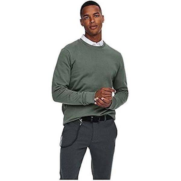 Huppari - ONLY & SONS - Onsceres Life - Pitkät hihat - Pyöreä kaula-aukko - Väri Castor Gray Castor Gray jag