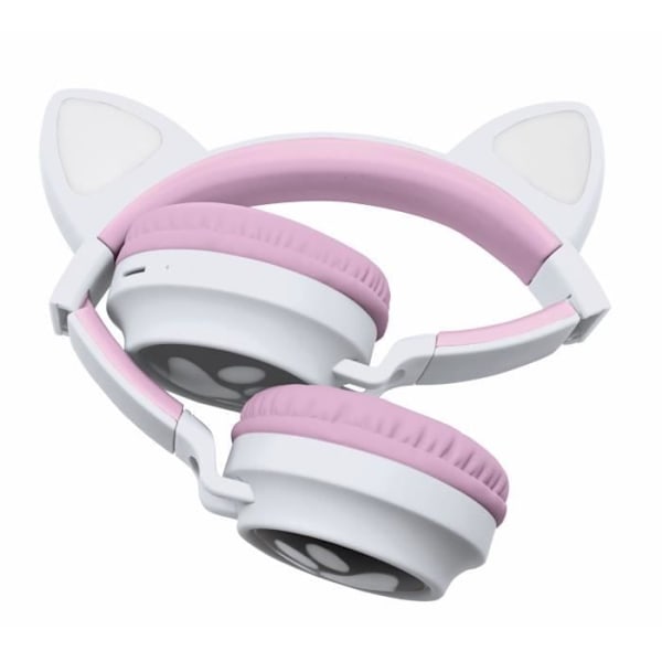 2-i-1 hovedtelefoner med LEXIBOOK katteører - Bluetooth 5.0 - Pink - Til børn fra 4 år og opefter Rosa
