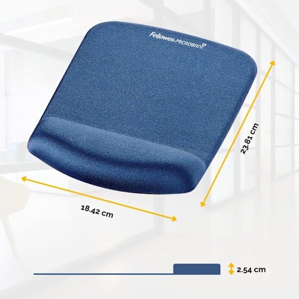 Fellowes PlushTouch Hiirimatto käsivarren tuella sininen