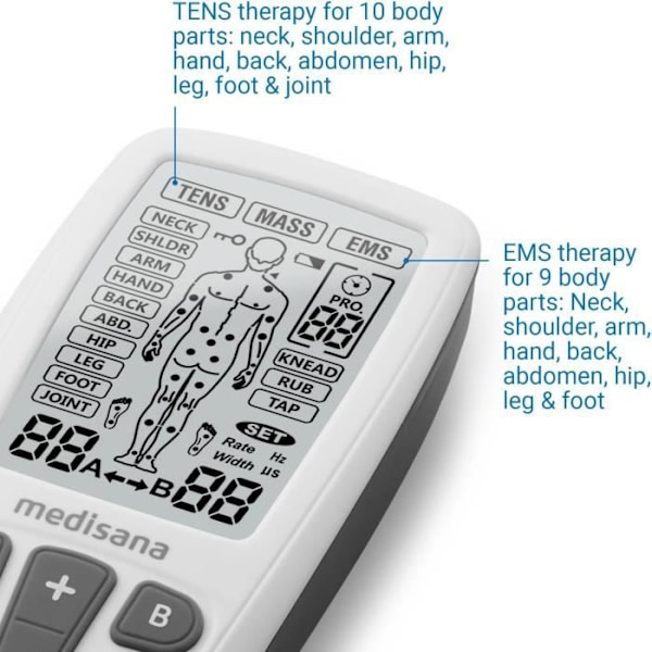 Medisana 3-i-1 smertebehandlingsapparat TT 200 Hvid hvid