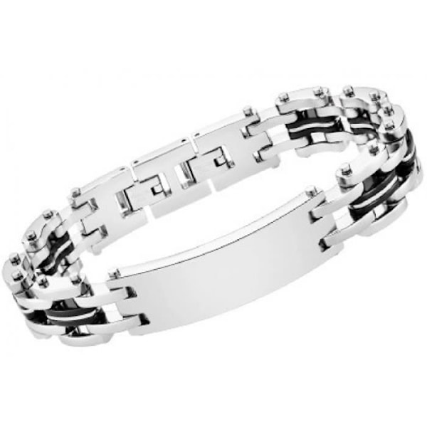 Armband - LOTUS STYLE - LS2264-2/1 - Silverstål - Svart PVD - Man Silver, Svart