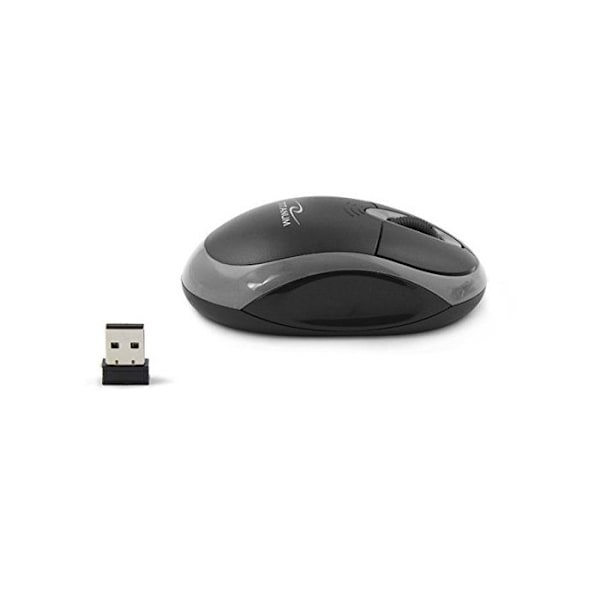 Langaton optinen hiiri - Titanum - RAVUN - 2.4 GHz - 3 nappia - Harmaa USB-vastaanotin