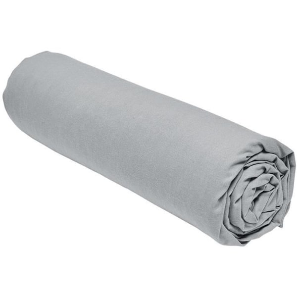 Drap housse - I DAG - 160 x 200 cm + 30 cm - Bomuld - Økologisk Stål STÅL