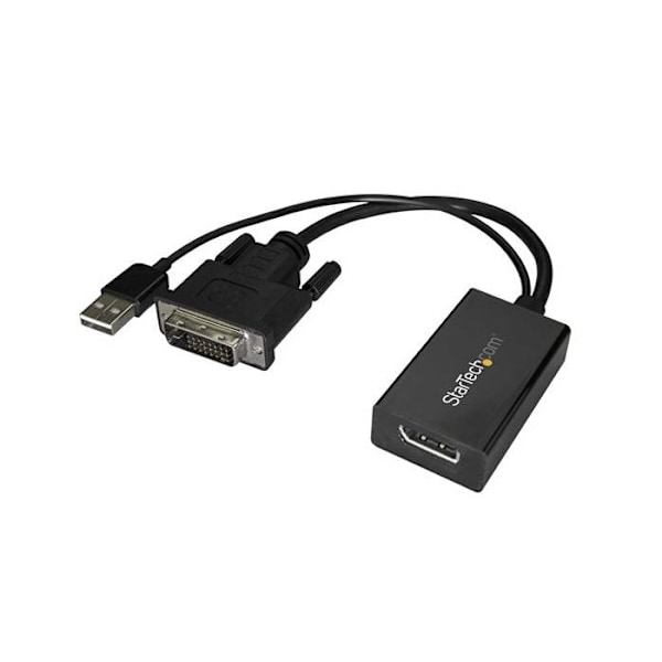 DVI-videoadapteri DisplayPortille - STARTECH - 1920 x 1200 - Plug and Play - USB-virransyöttö - Musta