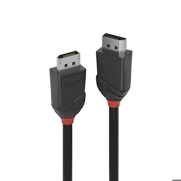 LINDY DisplayPort 1.2 Kabel - Black Line - 0,5m